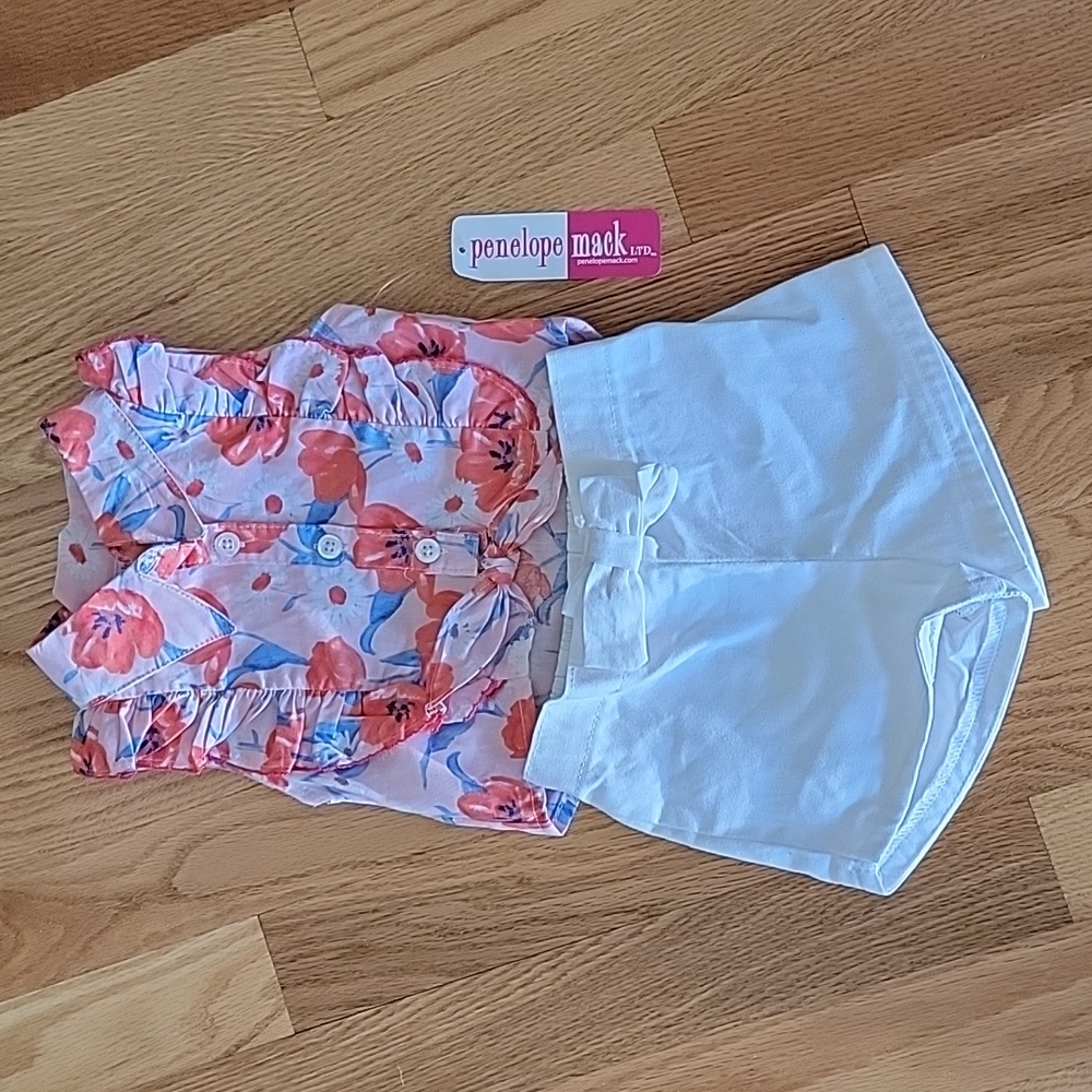 Penelope Mack Infant Girl 2 Piece Short Set